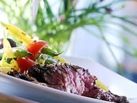 Photo de la Recette: Steak de Flanc Mariné à L'asiatique