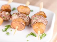 Photo de la Recette: Steak Frites en Brochettes