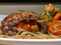 Photo de la Recette: Roulés de Bœuf Farcis aux Poivrons