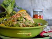 Photo de la Recette: Tagliatelle au Saumon et Brocolis Bio