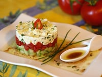 Photo de la Recette: Tartare de Concombre, Tomate et Feta