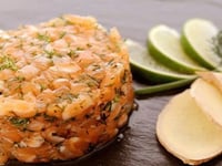 Photo de la Recette: Tartare de Saumon au Gingembre Frais (St-Valentin)