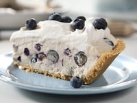 Photo de la Recette: Tarte à la Crème Facile au Yogourt et aux Bleuets