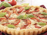 Photo de la Recette: TARTE À LA TOMATE ET MOZZARELLA