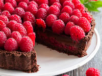 Photo de la Recette: Tarte au Chocolat et Framboises