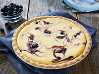 Photo de la Recette: Tarte au Fromage à la Crème et aux Bleuets