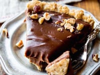 Photo de la Recette: Tarte au Nutella et aux Noisettes