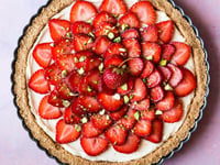 Photo de la Recette: Tarte aux Fraises sans Cuisson