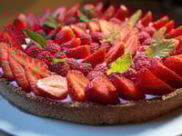 Photo de la Recette: Tarte aux Fraises sans Gluten et sans Lactose