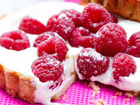 Photo de la Recette: Tarte aux Framboises Mascarpone