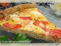 Photo de la Recette: Tarte Butternut et Châtaignes au Jambon Cru