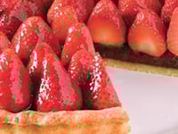 Photo de la Recette: Tarte Chocolatée aux Fraises