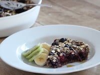 Photo de la Recette: Tarte Déjeuner Chia Bleuets et Avoine