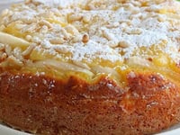 Photo de la Recette: Tarte-gâteau Gourmande aux Pommes et à la Crème Anglaise