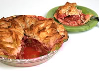 Photo de la Recette: Tarte Phyllo aux Fraises et à la Rhubarbe