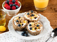 Photo de la Recette: Tartelettes au Yogourt et aux Céréales Granola sans Cuisson