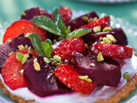 Photo de la Recette: Tartes Sablées Fraises-Betterave