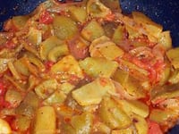 Photo de la Recette: Tchektchouka de Poivrons Vert (recette espagnol)