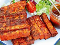 Photo de la Recette: Tempeh façon Ribs et Sauce Bbq au Sirop D’érable