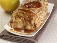 Photo de la Recette: Terrine de Crêpes aux Pommes et Caramel au Beurre Salé