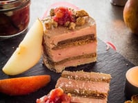 Photo de la Recette: TERRINE DE FOIE GRAS AU SPECULOOS & CHUTNEY DE POIRES