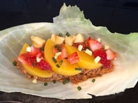 Photo de la Recette: Thon et Tomates Séchées sur Feuilles de Chou