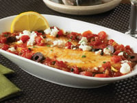 Photo de la Recette: Tilapia avec Tomates et Feta