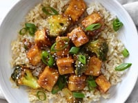 Photo de la Recette: Tofu Frit au Sésame et Brocoli