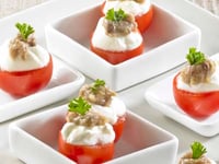 Photo de la Recette: Tomates aux Anchois (Menu St-Valentin)