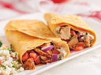 Photo de la Recette: Tortillas au Poulet Cajun