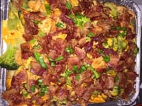 Photo de la Recette: Tortillas Sauce Salsa, Brocoli, Fromage et Bacon