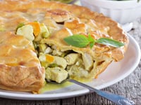 Photo de la Recette: Tourte à la Dinde, Carottes et Petits Pois