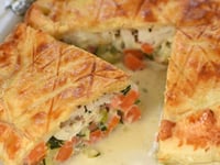 Photo de la Recette: Tourte de Turbot aux Petits Légumes