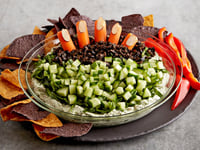 Photo de la Recette: Trempette au Pesto Effrayante pour L'Halloween