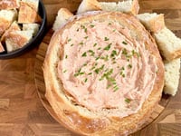 Photo de la Recette: Trempette au Saumon Fumé et Crevettes