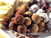 Photo de la Recette: TRUFFES AU CHOCOLAT BLANC ET FONDANT