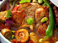 Photo de la Recette: Veau aux Cardons et Cœurs D'artichaut