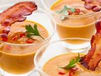 Photo de la Recette: Velouté de Potiron Avocat et Bacon
