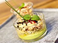 Photo de la Recette: Verrine à L’avocat Pamplemousse et Crevettes