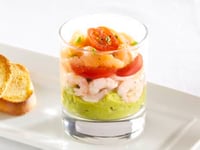 Photo de la Recette: Verrine de Crevettes et Saumon Fumé