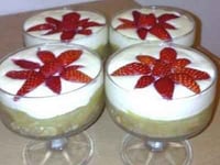 Photo de la Recette: Verrine Rhubarbe-Fraise à la Crème de Mascarpone