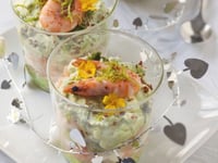 Photo de la Recette: Verrines Avocats Crevettes et Fromage Frais