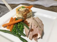 Photo de la Recette: Vol au Vent au Porc et Légumes