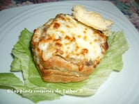 Photo de la Recette: Vol-au-vent au Poulet et Champignons