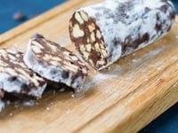 Photo de la Recette: Vrai Faux Saucisson de Noël au Chocolat