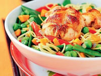 Photo de la Recette: Wok de Lapin aux Petits Légumes