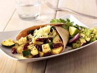 Photo de la Recette: Wraps de Courgette Végétariens aux Haricots Rouge et Salsa d'avocat