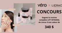 Concours GAGNEZ  UNE ROUTINE BEAUTÉ COMPLÈTE LIFT INTEGRAL, DE LIERAC, D’UNE VALEUR DE 340 $