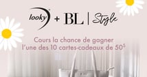 Concours Gagnez l'une des 10 cartes-cadeaux de 50$ pour magasiner sur la boutique en ligne ou aux Looky Boutiques !