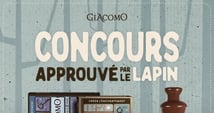 Concours Gagnez un lapin géant en chocolat et une fontaine de chocolat Giacomo!